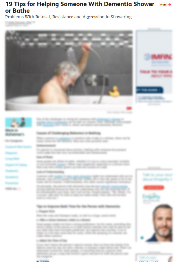 19 Tips for Helping Someone With Dementia Shower or Bathe