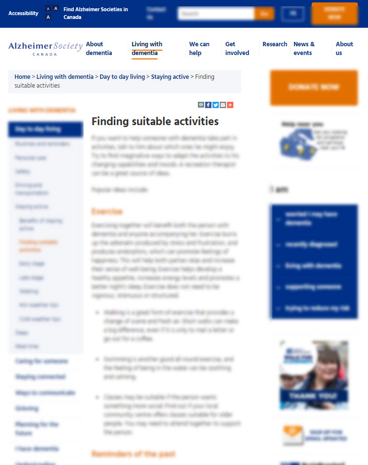 Finding Suitable Activities