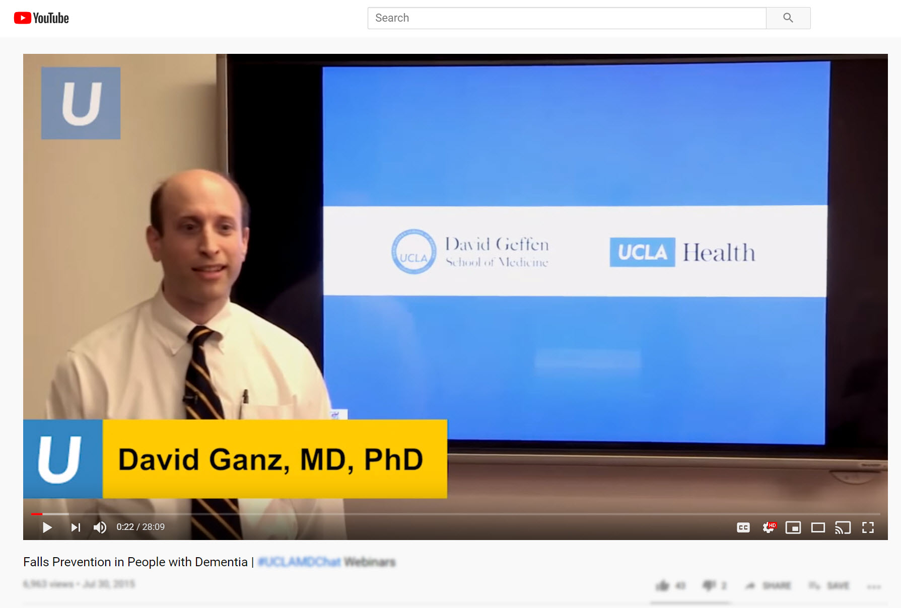 Falls Prevention in People with Dementia