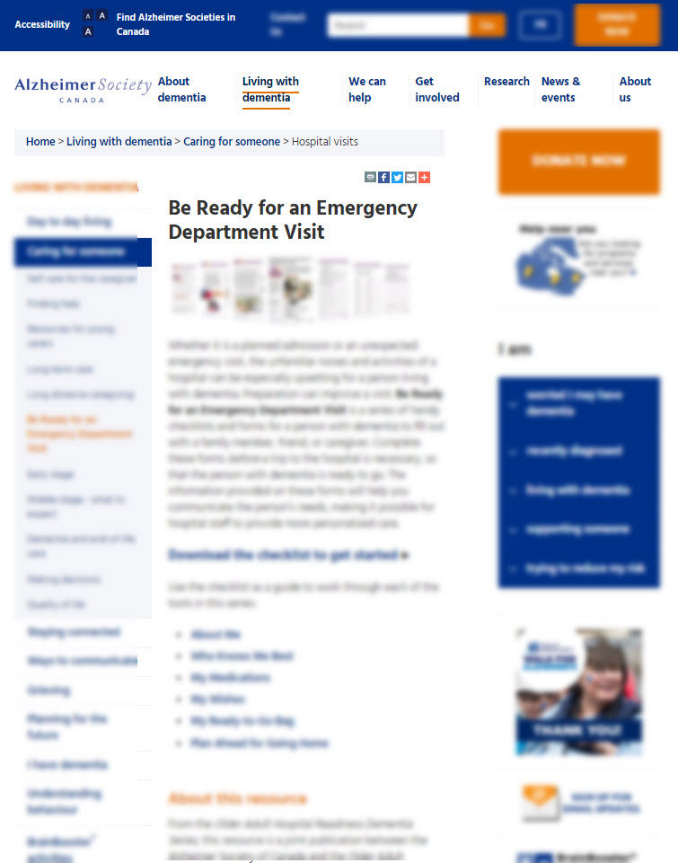 Be Ready for an Emergency Department Visit