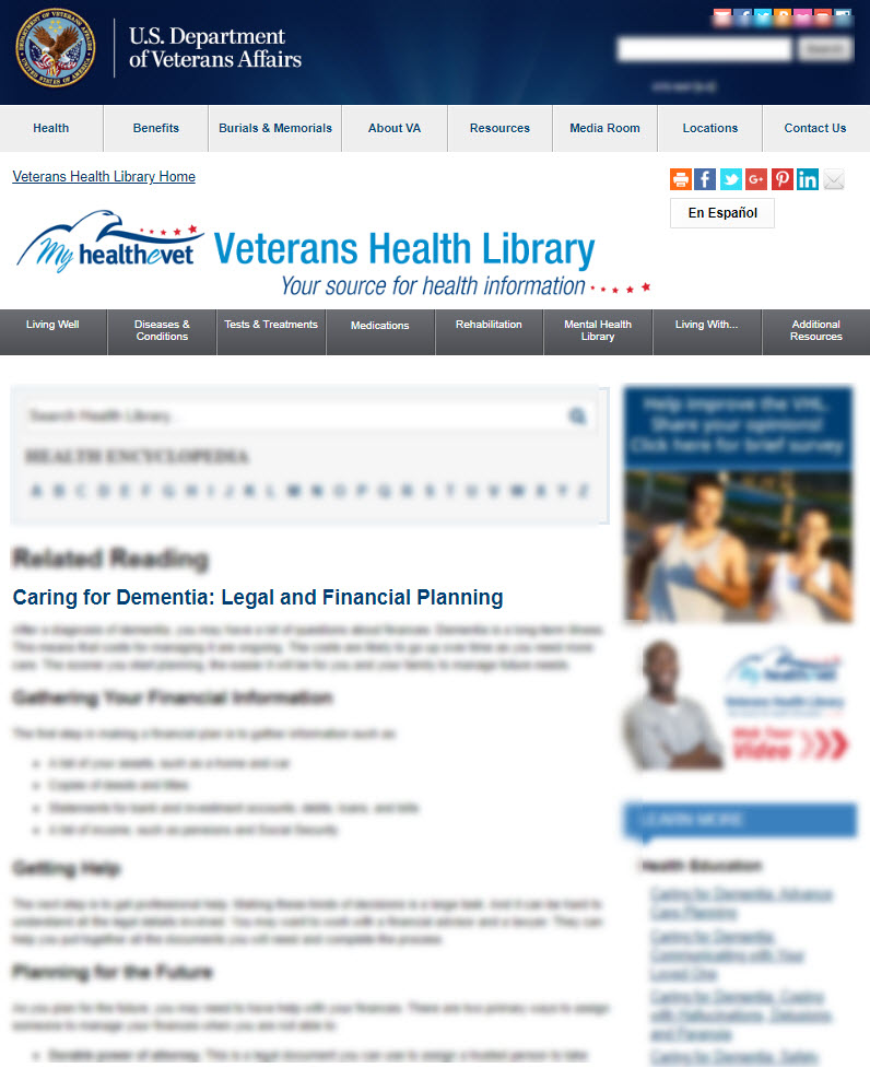 Caring for Dementia: Legal and Financial Planning