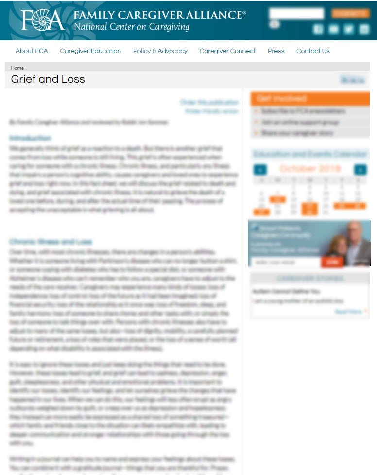 Grief and Loss