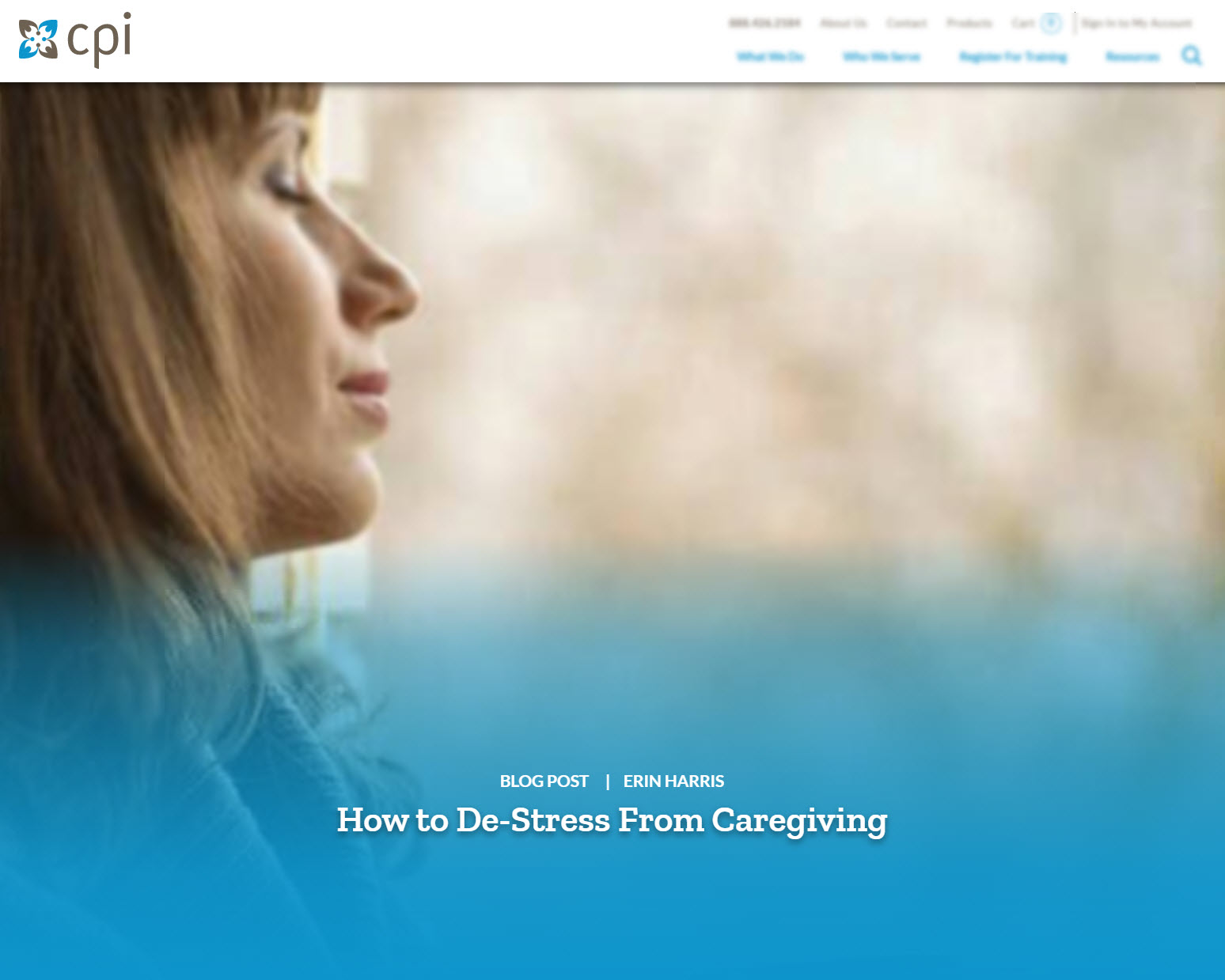 How to De-Stress From Caregiving